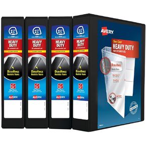 Avery Heavy-Duty Binder with 1.5-Inch One Touch EZD Ring, Black (79985)