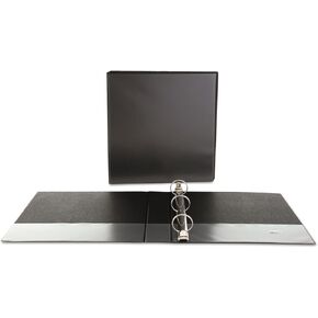 Universal 20971 Economy Round Ring View Binder, 1-1/2-Inch Capacity, Black
