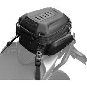 Rhinowalk Motorcycle Tail Bag Rear Seat Bag Hard Shell Waterproof 12-18L Expandable Motorbike Backpack Luggage Bag Storage Bag