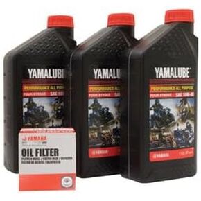 Yamalube Oil Change Kit 10W-40 for Yamaha KODIAK 400 4x4 Auto 2000-2006