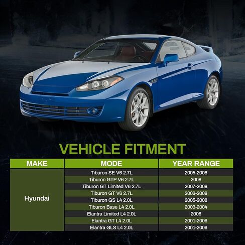 مشعاع AUTOSAVER88 متوافق مع 2001-2006 Hyundai Elantra، متوافق مع 2003-2008 Hyundai Tiburon 2.0L 2.7L L4 V6 in Saudi Arabia