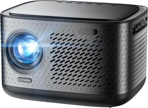 جهاز عرض ULTIMEA 1080P فك تشفير 4K مع WiFi 6 وBluetooth 5.3، جهاز عرض معتمد من Netflix مع 800 ANSI Lumens، صوت Dolby، التكيف التلقائي للشاشة وتجنب الكائنات، سلسلة Apollo P50 الذكية in Kuwait