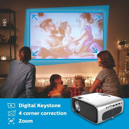 جهاز عرض Philips NeoPix Ultra 2، جهاز عرض True Full HD مزود بتطبيقات ومشغل وسائط مدمج in Saudi Arabia