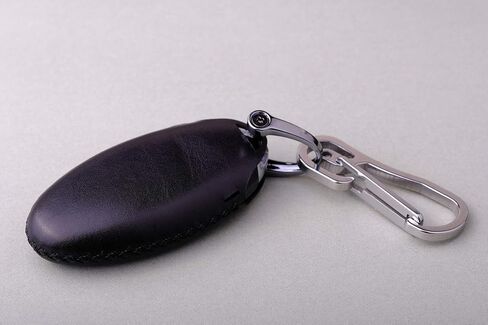 Calfskin Genuine Leather 2000-2018 Infiniti Infinity g35 qx56 fx35 q50 g37 m35 qx60 i35 qx80 q60 qx30 Key fob Cover case Holder only for 5 Buttons (4 Buttons) in Saudi Arabia