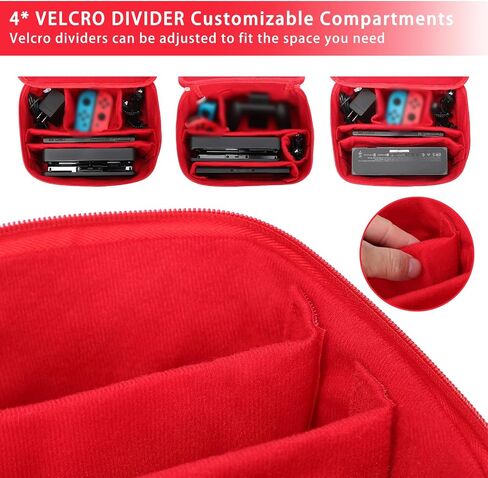 Switch Carry Case for Nintendo Switch/Lite/OLED, Portable Soft Shell Protective Storage Bag, Travel Case for Switch Console Pro Controller & Accessories in Saudi Arabia