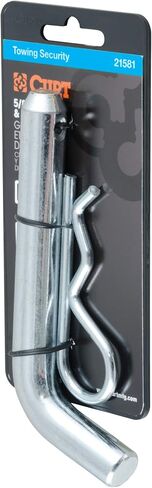 CURT 21581 دبوس ومشبك وصلة المقطورة، قطر 5/8 بوصة، يناسب جهاز استقبال 2 أو 2-1/2 بوصة، زنك شفاف in Kuwait