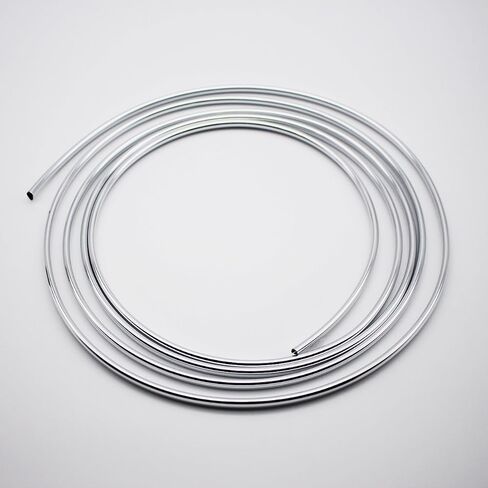 3 أمتار × 6 مم على شكل حرف U عالمي مخصص مطلي بالكروم DIY خط شريط تقليم لسيارة السيدان لتزيين حافة باب فتحة التهوية (فضي) in Kuwait