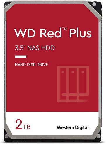 محرك الأقراص الصلبة الداخلي ويسترن ديجيتال 8 تيرابايت WD Red Plus NAS - 5640 دورة في الدقيقة، SATA 6 جيجابايت/ثانية، CMR، ذاكرة تخزين مؤقت 256 ميجابايت، 3.5 بوصة - WD80EFPX in Saudi Arabia