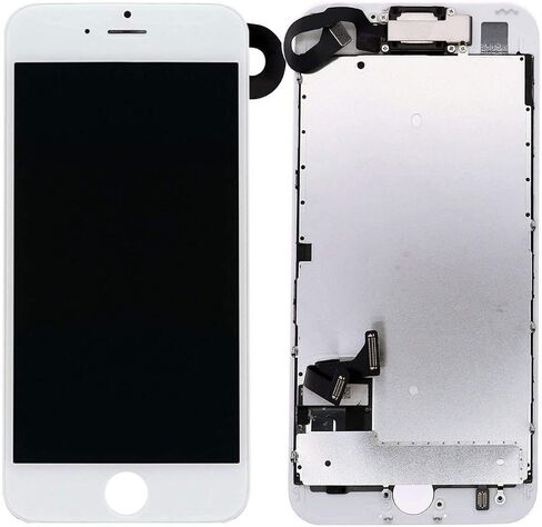 شاشة بديلة لهاتف iPhone 8 مقاس 4.7 بوصة أمامية LCD محول رقمي شاشة لمس ثلاثية الأبعاد A1863 A1905 A1906 مع أدوات إصلاح باللون الأبيض in Saudi Arabia