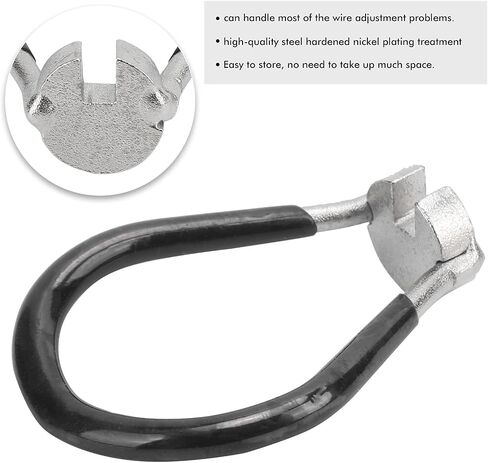 VGEBY Bike Spoke Wrench, Bicycle Tool Spoke Wrench Bike Wheel Spokes Key Spanner Tire Steel Wire Adjusting Tools for Most Bikes, MTB Bike, Road Bike(Black) Bicycle Repair Hardware Tools and Supplies in Saudi Arabia