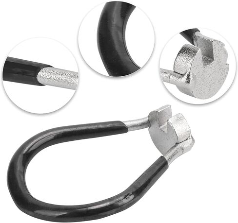 VGEBY Bike Spoke Wrench, Bicycle Tool Spoke Wrench Bike Wheel Spokes Key Spanner Tire Steel Wire Adjusting Tools for Most Bikes, MTB Bike, Road Bike(Black) Bicycle Repair Hardware Tools and Supplies in Saudi Arabia
