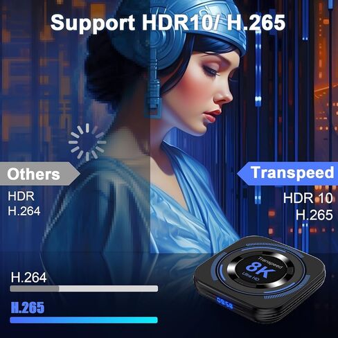 Android TV Box 12.0 4GB 64GB TV Box Android 2023 يدعم 8K Dual-WiFi 2.4G 5.8G Android Box H618 شرائح مع HDR10 BT5.0 USB 2.0 3D Ethernet مع لوحة مفاتيح صغيرة بإضاءة خلفية in Kuwait