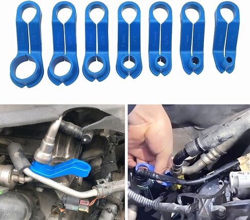 CXGS AC Fuel Line Disconnect Tool 16Pcs Universal Fuel Line Quick Disconnect Fitting Hose Kits Car Transmission Oil Cooler Tube Removal Tool Fuel Line Tool Set - 1/4 5/16 3/8 1/2 5/8 3/4 7/8 Inch in Saudi Arabia