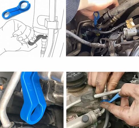 CXGS AC Fuel Line Disconnect Tool 16Pcs Universal Fuel Line Quick Disconnect Fitting Hose Kits Car Transmission Oil Cooler Tube Removal Tool Fuel Line Tool Set - 1/4 5/16 3/8 1/2 5/8 3/4 7/8 Inch in Saudi Arabia