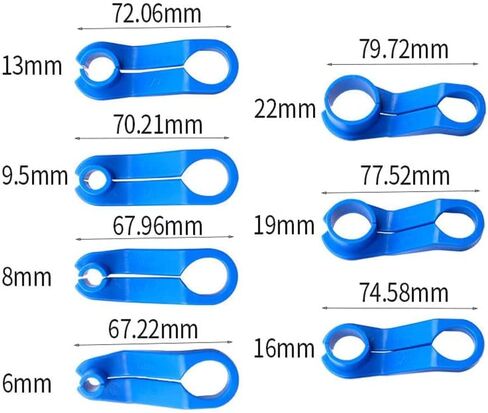 CXGS AC Fuel Line Disconnect Tool 16Pcs Universal Fuel Line Quick Disconnect Fitting Hose Kits Car Transmission Oil Cooler Tube Removal Tool Fuel Line Tool Set - 1/4 5/16 3/8 1/2 5/8 3/4 7/8 Inch in Saudi Arabia