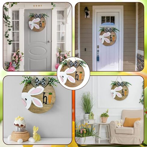 Welcome Door Sign Hanging Spring Summer Bee Gnome Wooden Sign Farmhouse Honey Bumble Bee Wood Front Door Hanger for Bedroom Living Room Indoor Outdoor Kitchen Home Decor in Saudi Arabia