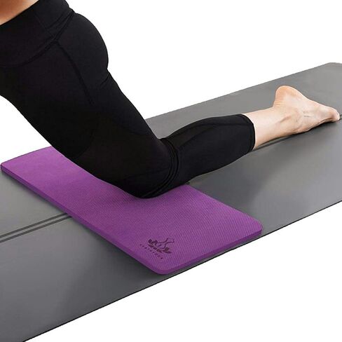 Yoga Knee Pads Cushion Non-Slip Knee Mat by Heathyoga, Knee Pad for Gardening Yard Work, Yoga Knee Pad Cushion for Yoga and Floor Exercises Yoga Mat Accessory 26"x10"x0.5" in Saudi Arabia
