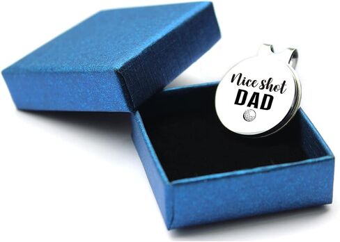 Nice Shot Dad Golf Ball Marker Best Father Gift- Funny Golf Marker with Magnetic Hat Clip Golf Novelty Gift - Golf Accessories Gifts for Dad Golf Lovers Golfer Men in Saudi Arabia
