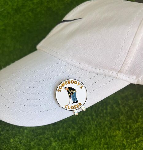 قلم تحديد كرة الجولف Happy Gilmore مع مشبك قبعة مغناطيسي - هدية مضحكة للجولف للرجال - ملحقات وهدايا الجولف in Kuwait