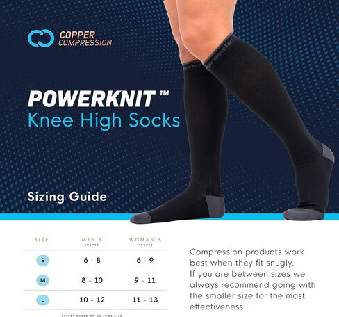 Copper Compression Socks for Women & Men | Powerknit Compression Socks For Running, Cycling & Pain Relief in Saudi Arabia