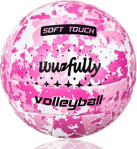 Wuzfully Volleyball Official Size 5,Soft Volleyballs for Backyard Beach Park Play Games Practice Volleyball for Beginner Teenager(Best Gift) in Saudi Arabia