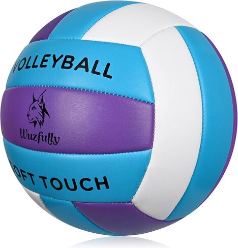 Wuzfully Volleyball Official Size 5,Soft Volleyballs for Backyard Beach Park Play Games Practice Volleyball for Beginner Teenager(Best Gift) in Saudi Arabia