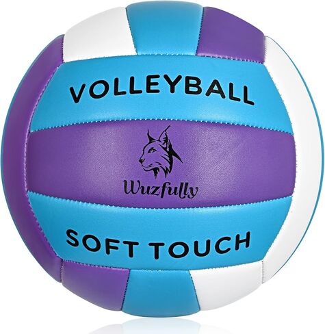 Wuzfully Volleyball Official Size 5,Soft Volleyballs for Backyard Beach Park Play Games Practice Volleyball for Beginner Teenager(Best Gift) in Saudi Arabia
