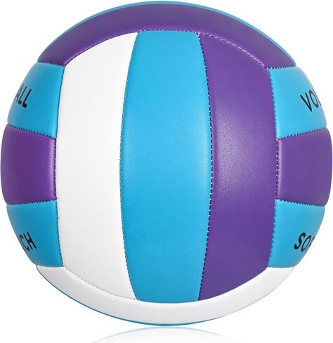 Wuzfully Volleyball Official Size 5,Soft Volleyballs for Backyard Beach Park Play Games Practice Volleyball for Beginner Teenager(Best Gift) in Saudi Arabia