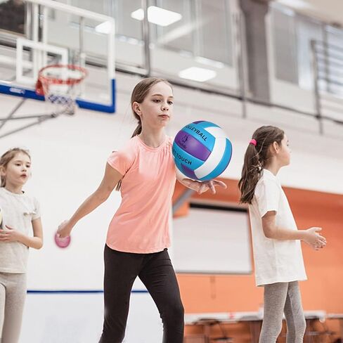 Wuzfully Volleyball Official Size 5,Soft Volleyballs for Backyard Beach Park Play Games Practice Volleyball for Beginner Teenager(Best Gift) in Saudi Arabia
