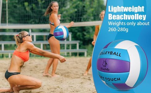Wuzfully Volleyball Official Size 5,Soft Volleyballs for Backyard Beach Park Play Games Practice Volleyball for Beginner Teenager(Best Gift) in Saudi Arabia