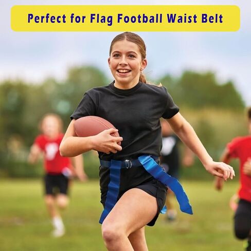 Web Football Belt with Two Stainless Steel D Rings 52' Football Pants Belt for Men Women Kids Youth Boys Girls in Saudi Arabia