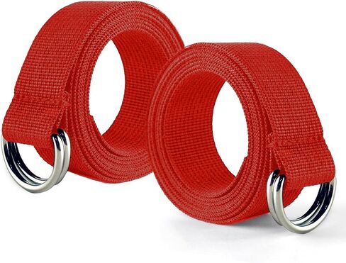 Web Football Belt with Two Stainless Steel D Rings 52' Football Pants Belt for Men Women Kids Youth Boys Girls in Saudi Arabia
