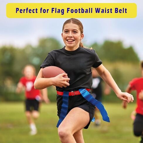Web Football Belt with Two Stainless Steel D Rings 52' Football Pants Belt for Men Women Kids Youth Boys Girls in Saudi Arabia
