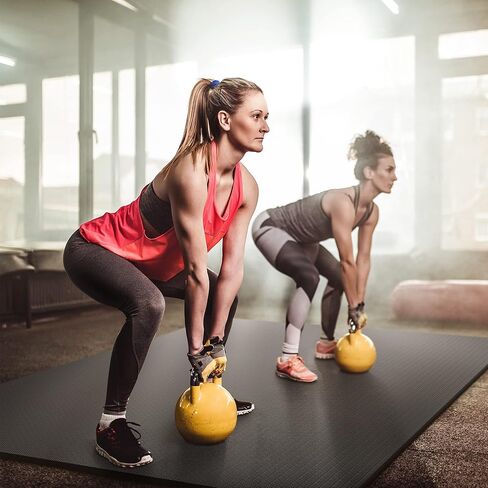 سجادات تمرين كبيرة جدًا 6 × 4/7 × 5/9 × 6/10 × 6-7 مم سجادة رياضية سميكة فائقة المتانة وغير قابلة للانزلاق لأرضيات الصالة الرياضية المنزلية، مثالية للقلب واللياقة البدنية وغير سامة وغير قابلة للانزلاق حافية القدم لممارسة اليوغا in Kuwait