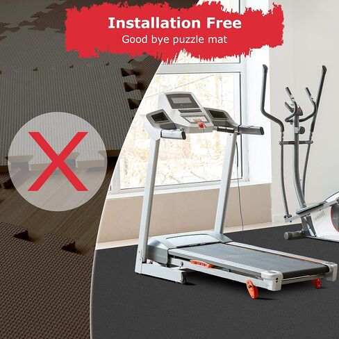 سجادات تمرين كبيرة جدًا 6 × 4/7 × 5/9 × 6/10 × 6-7 مم سجادة رياضية سميكة فائقة المتانة وغير قابلة للانزلاق لأرضيات الصالة الرياضية المنزلية، مثالية للقلب واللياقة البدنية وغير سامة وغير قابلة للانزلاق حافية القدم لممارسة اليوغا in Kuwait