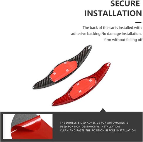 Carbon-Fiber Paddle-Shifter Cover for KIA Stinger - Paddle Shifter Extension,Car Refitting Decoration Accessories,Compatible with Stinger in Saudi Arabia