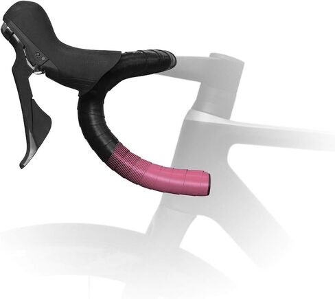 Fizik Microtex (2mm) Vento - 2mm - Microtex - Tacky - Black/Pink Bar Tape, Large (BT15A00042) in Saudi Arabia