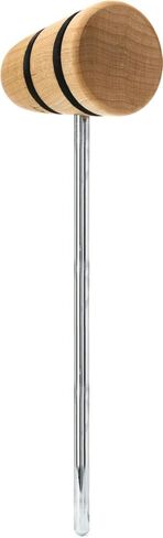 Wood Bass Drum Beater - Natural with Black Stripes in Saudi Arabia