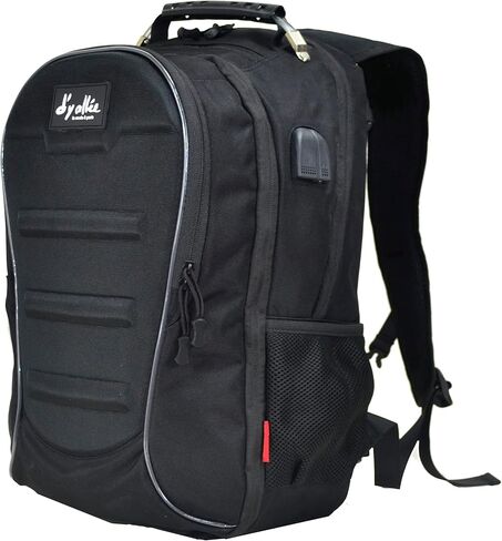 حقيبة ظهر للدراجة النارية سعة 35 لتر من d'yallee، حقيبة ظهر مضادة للماء بهيكل صلب وحقائب أمتعة للدراجات النارية للرجال مع غطاء للمطر in Kuwait