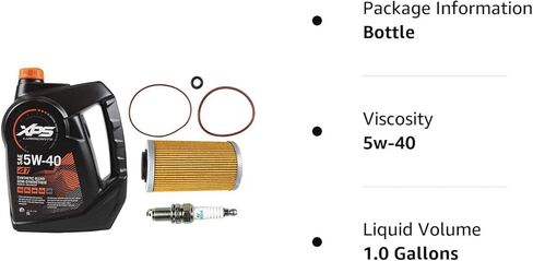 طقم تغيير زيت Sea Doo مع حلقات فلتر O وشمعات الإشعال 4-Tec GTI GTX RXP RXT GTR in Kuwait