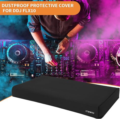غطاء واقي للخلاط لـ DDJ FLX10 غطاء مقاوم للغبار ومقاوم للماء 28 بوصة طول × 15.7 بوصة عرض × 3 بوصة ارتفاع، أسود in Saudi Arabia