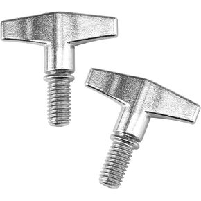 Drum Set Hardware Protective Parts, 5.7mm cymbal Holder Wing nut Screw Replacement kit, zinc Alloy Repair Tool Percussion Instrument Accessories for Drummers (Two-Pack)