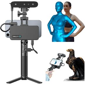 Creality 3D Scanner CR-Scan Ferret Pro for 3D Printing, Upgrade Handheld Scanner with Wireless Scanning Anti-shake Tracking, Fast Full-color Scan, 0.1mm Accuracy for IOS/Android Phone PC Win 10/11