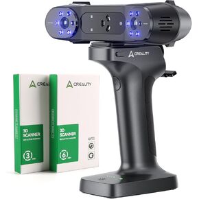 Creality 3D Scanner RaptorX, Handheld Wireless Scanner with Metrology-Grade Accuracy 0.02mm,Industrial Blue Light, Fast Wi-Fi 6 Data Transmission Support 5-4000mm Objects for Windows Mac