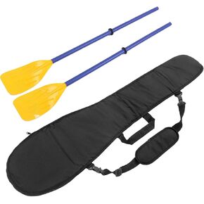 Split Paddle Storage Bag Water Sports Paddle Bag Kayaking Gear Bag Kayak Accessory Storage Bag for Rowing Boatin 128 * 30cm(Black)