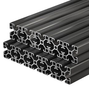 10PCS T Slot 4040 Aluminum Extrusion 39.4 Inch,European Standard Anodized Linear Rail,for DIY 3D Printer and CNC Machine Black