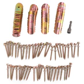 50 Sets Heavy Duty Galvanized Fencing with Hex Socket Wrench for Attaching Bed Wire, Mesh Wire Hs Trees Easily