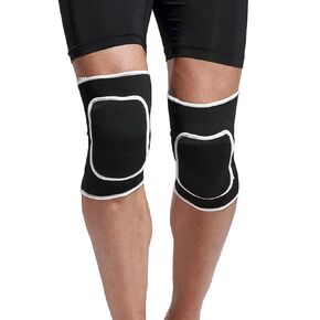 Compression Volleyball Knee Pads, Protective Knee Sleeves for Men Women, Soft Breathable Knee Brace for Dancer, Basketball, Running, Yoga, Cycling, Workout (Black)