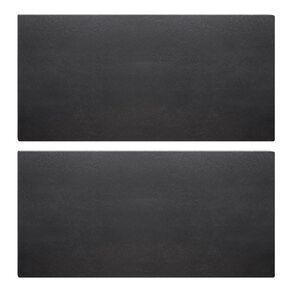 Rocaris 2 Pcs 6 X 12 X 1/4 Inch A36 Steel Plate Hot Rolled, Steel Base Plate for Construction Boards, Structure Support, Weldable Square and Industrial