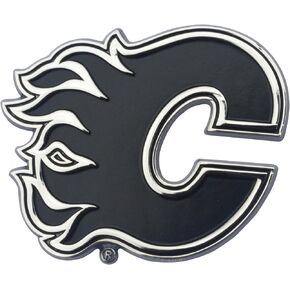 FANMATS 16999 Calgary Flames 3D Chrome Metal Auto Emblem
